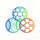 雷速比分官方LOGO，绿色足球场造型图标